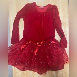 Red Velvet Kids Costume Dress